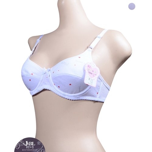 조은 착용감의 하트패턴 주니어 3단계 브라