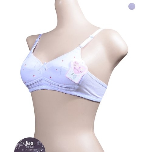조은 착용감의 하트패턴 주니어 2단계 브라