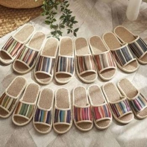 오노마 ONM 린넨 사무실 슬리퍼 여름 거실화 좋은 라탄 숙녀 37305597