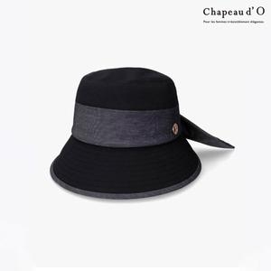 THE 샤포도 파이크 백 리본 클로슈 블랙 CU-1EBV190BL