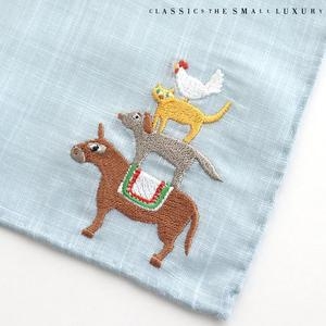 THE MAKERS LAB 클래식더스몰럭셔리 브레멘의 음악대 핸드메이드 손수건 블루 HC-2DWE512BU