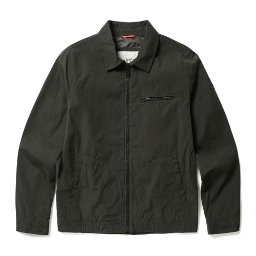 헨리코튼 왁스 코튼 숏점퍼_AHUAA24411GRD