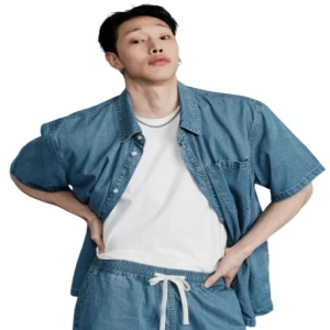 플레이스 PLAC 텐셀 반팔 슬리브 셔츠 PJTI2SSL31M