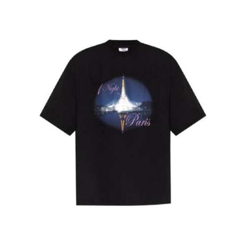 VETEMENTS 에펠 타워 프린트 티셔츠 UH76TR410B1000