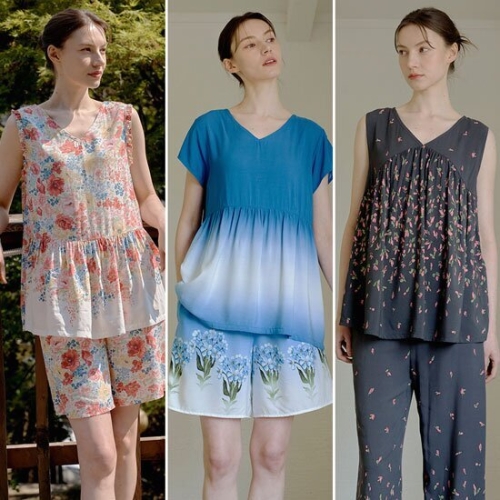 라페어 산토리니 인견 썸머 파자마 3세트