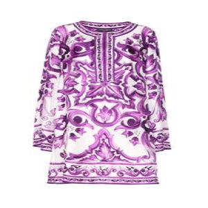 돌체앤가바나 B0011719942 MAIOLICA 프린트 카프탄 드레스 F61A2T/HI1TKIP3TN