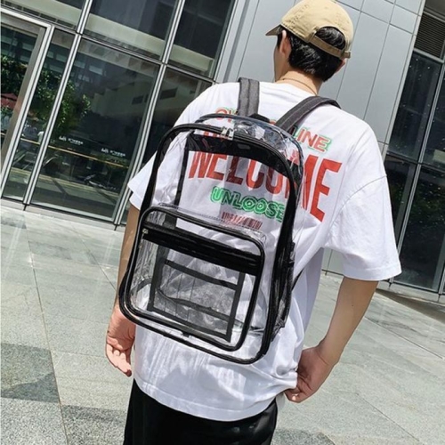 기타 패플 주 글로벌티엔티PVC 투명 백팩 블랙 37725706