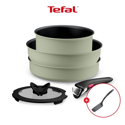 테팔  매직핸즈 크렘 드 피스타치오 5종 (팬24+궁중26+냄비18+유리뚜껑18+손잡이)