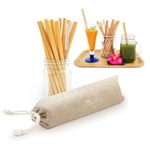파우치 10개 대나무빨대 세트 빨대솔 빨대 스텐빨대 WFH0YKW