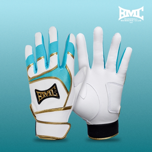BMC  비엠씨 PRO25 천연양피 야구 배팅장갑 BPR-232 / 스카이블루