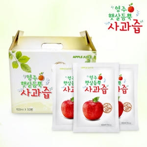 해인S&B 영주 햇살듬뿍 사과즙 100ml 50포