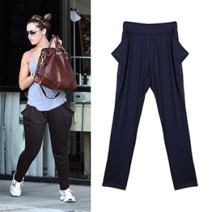 심플 배기팬츠 팬츠 TR 왕주머니 바지 WFGX5OO