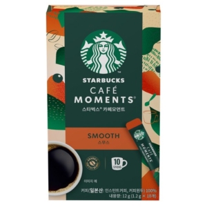 스타벅스  카페모먼트 스무스 원두커피믹스 1.2g 10개입