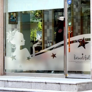 제제데코  창문시트지 유리시트지 / 컷팅 S-A 뷰티 걸01