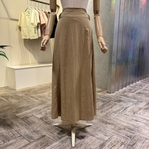 Ab.f.z A라인 사이드 벨티드 롱 스커트 AOZ3QS31I