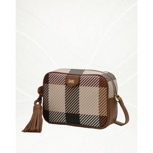 닥스 브라운 그레이트 하우스체크 크로스백_DCBA5E681W2