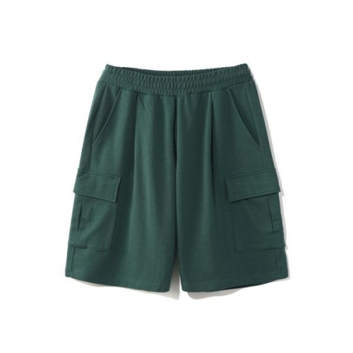 유씨엘에이 국내 남녀공용 풀 밴딩 원턱 카고 버뮤다 팬츠GREEN UB4SP83 UB4SP83_66 189843