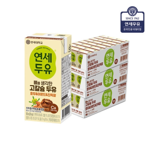 연세두유 뼈를 생각한 고칼슘 두유 호두 아몬드 진득찰 180ml