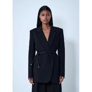 스포트막스 여성 Belted Single Breasted Blazer spx0261001blk