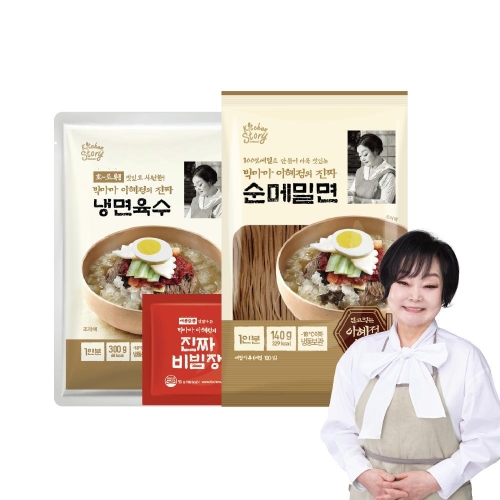 키친스토리  빅마마 이혜정의 진짜 순메밀면 16인분 세트