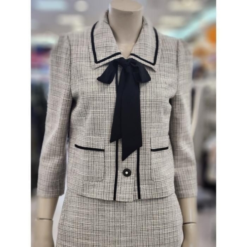 스위트숲 세이브존07 타이 탈부착 트위드 자켓 OA6JKQ5