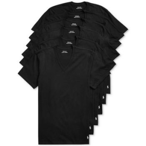 폴로랄프로렌 폴로 맨즈 클래식핏 V-Neck Undershirts 5+ 1 프리 Bonus 팩 블랙 16001016 548755