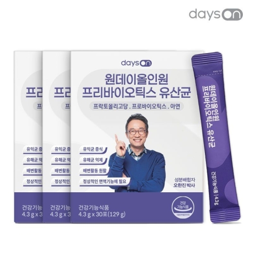 노바렉스 데이즈온 원데이 올인원 프리바이오틱스 유산균 30포