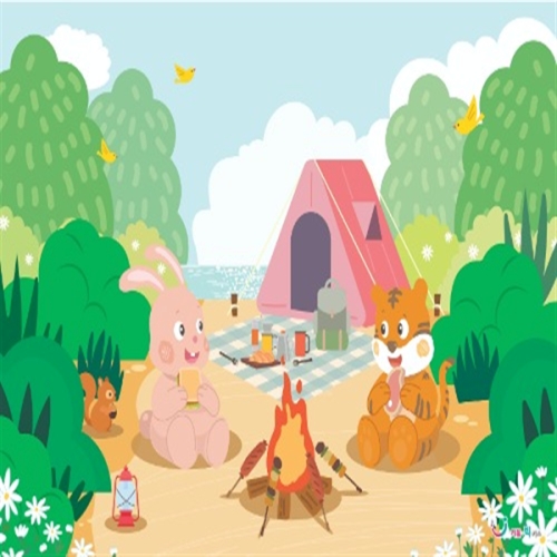 리틀빅키즈 캠핑놀이 무대배경