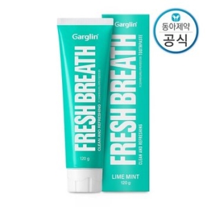 동아제약 가그린 후레쉬 브레스 치약 라임민트 120g