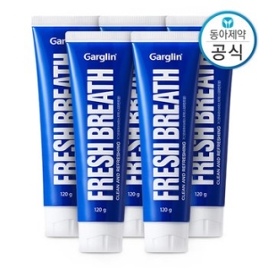 동아제약 가그린 후레쉬 브레스 치약 스피아민트 120g