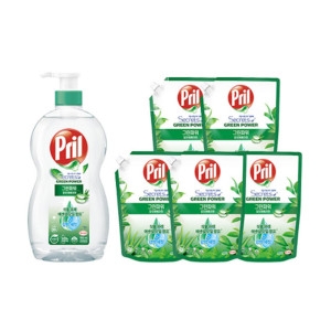 프릴 그린파워 알로에베라향 700ml + 리필 1L