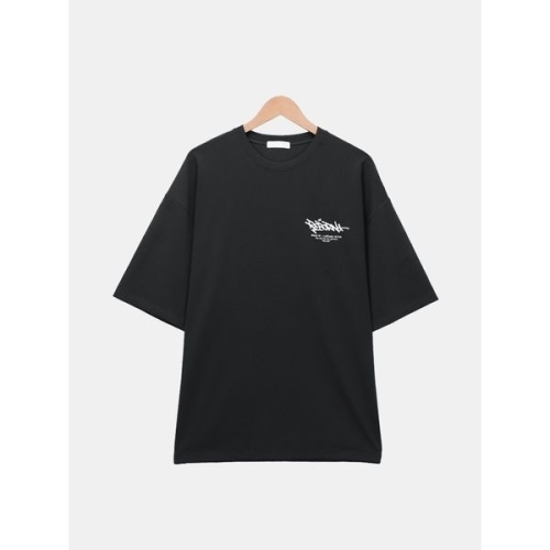 스콰즈 남성 캐주얼 프린팅 오버핏 반팔티셔츠 SRI050