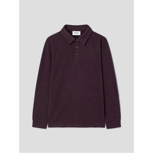 갤럭시 라이프스타일 기모 솔리드 폴로넥 티셔츠 바이올렛_GC5X41M06S