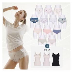 라페어 레트로레이디 팜므 나염 인견 팬티