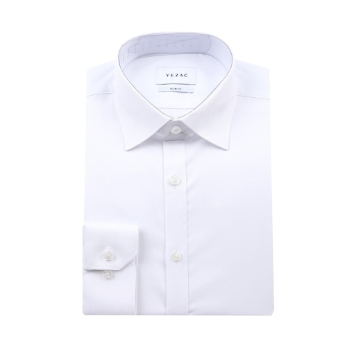예작 셔츠 슬림핏 긴소매 구김없는 스판 솔리드 YJEFIS593-WH