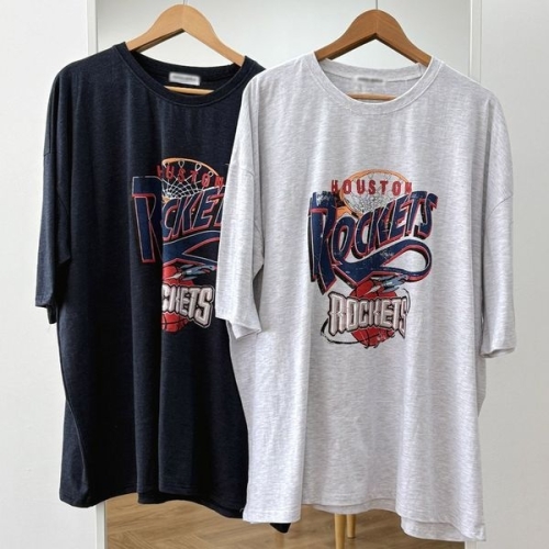 아이우먼 빅사이즈나염티 U836L507 휴스턴빈티지반팔티셔츠 GB