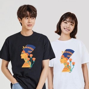 키밍 이집트 클레오파트라 면반팔티 기본티 얇은반팔 W69DA5B