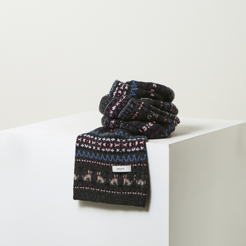 헤지스 남성 홀리데이 페어아일 머플러 HZMU5F301G2