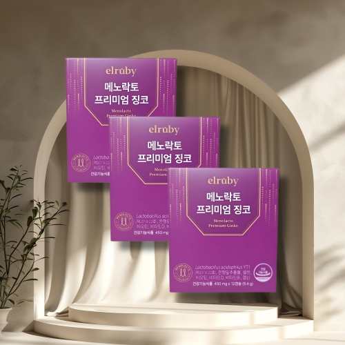 휴온스 엘루비 메노락토 프리미엄 징코 450mg 12캡슐