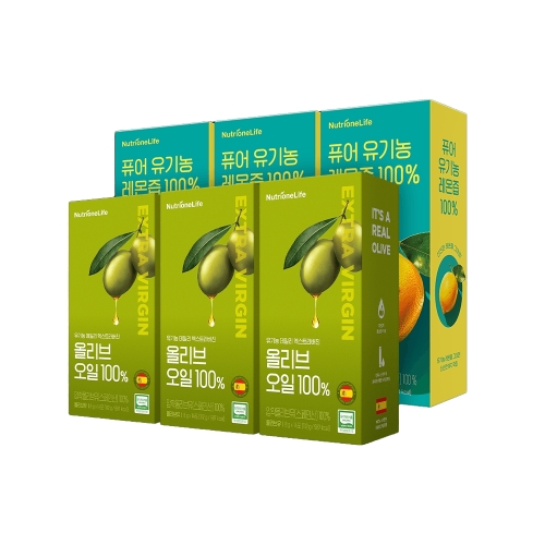 뉴트리원 유기농 올레샷 올리브 오일 + 레몬 즙 샷 스틱