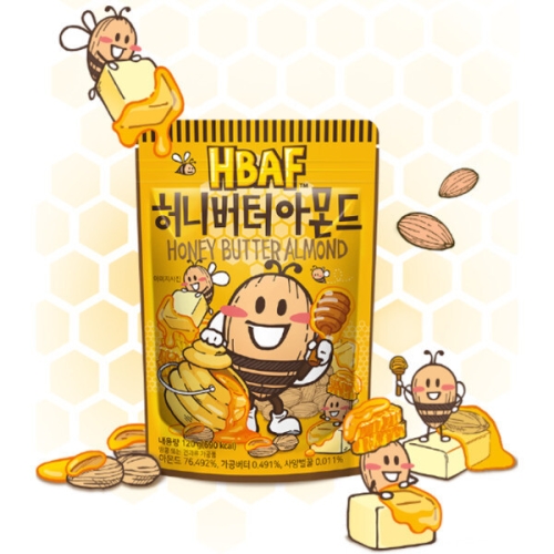 (주)바프 HBAF 허니버터 아몬드 120g