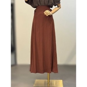 Ab.f.z 아노락 뒷밴딩 버클 롱스커트 ACZ3QS31I