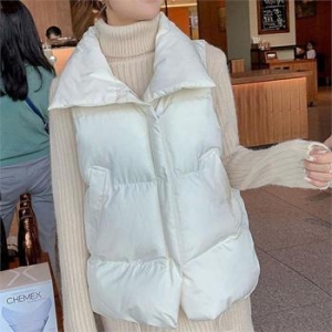 오노마 ONM 여성 오버핏 하이넥 패딩 조끼 OLK-101 S9441002