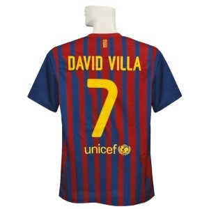 나이키 바르셀로나 바셀 다비드 비야 유니폼 11-12 홈 레플리카 419877-486