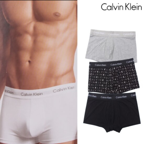 캘빈클라인 언더웨어 코튼 스트레치 팬티 3팩 U2664-YKS