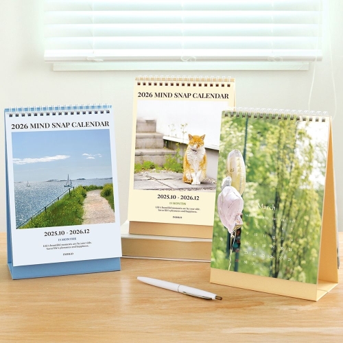 인디고  2026 마음사진 탁상 달력