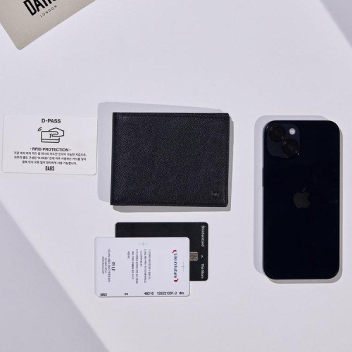 닥스 남성 발렌시아 D-PASS 네이비 슬림 반지갑_DBWA5F720N2