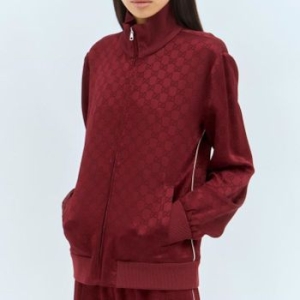 슈프림 GG 자카드 올오버 집업 트랙 자켓 레드 792383 XJGSE 6414 98281406