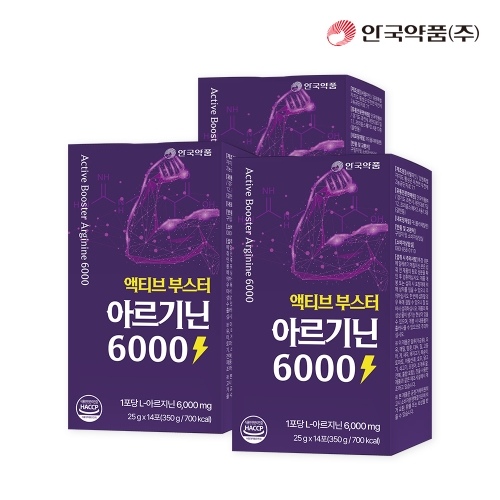 안국약품 액티브 부스터 아르기닌 젤리 6000 14포