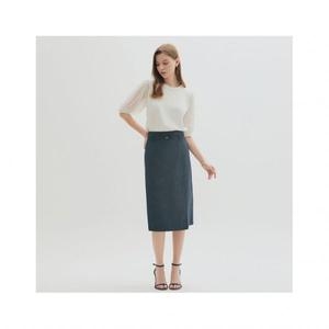 에스쏠레지아 S쏠레지아 스트랩 데님 스커트 SOO6YSK020